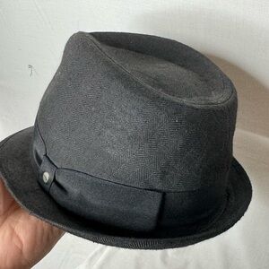 Stetson Mens Fedora Gentleman Hat Small To Medium Black Classy Professional‎